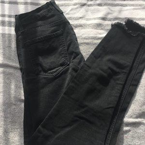 Just Black - Raw Hem Skinny Jean 24